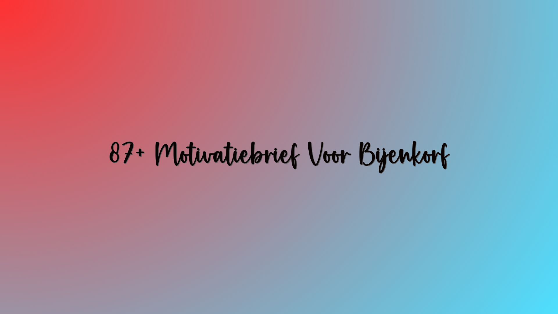 87+ Motivatiebrief Voor Bijenkorf